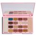 Makeup Revolution палитра сенки и хайлайтър Kisu 18 цвята