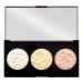 Makeup Revolution палитра хайлайтър Strobe Lighting 3 цвята
