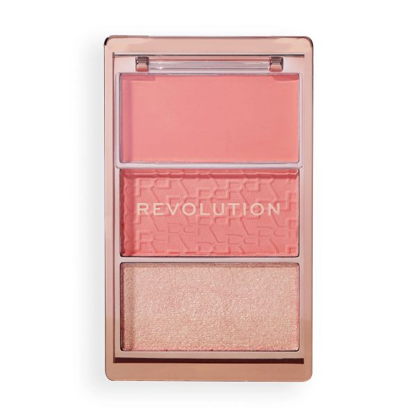 Revolution палитра руж Blush Icon Authentic Peach 3 цвята