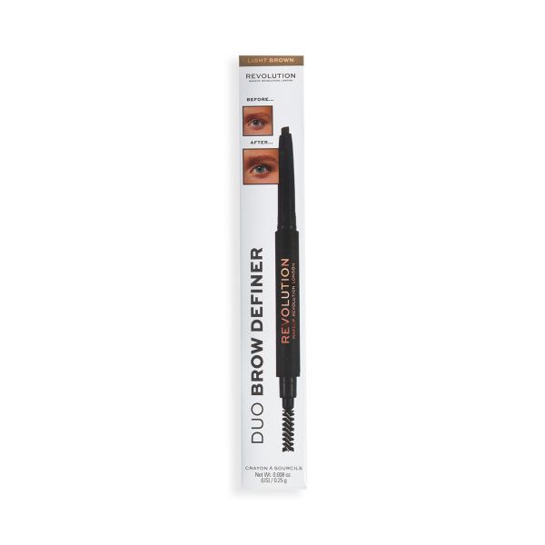 Rеvolution  молив за вежди  Duo Brow Definer Light Brown