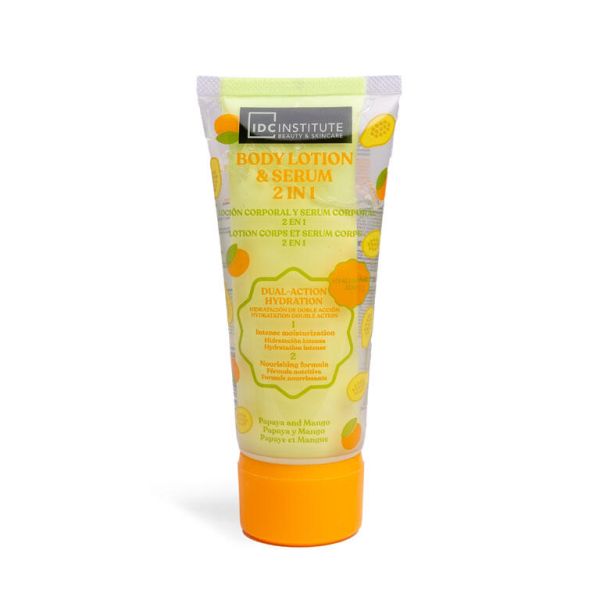 IDC Institute 2 в 1 Хидратиращ лосион за тяло папая и манго 150мл.