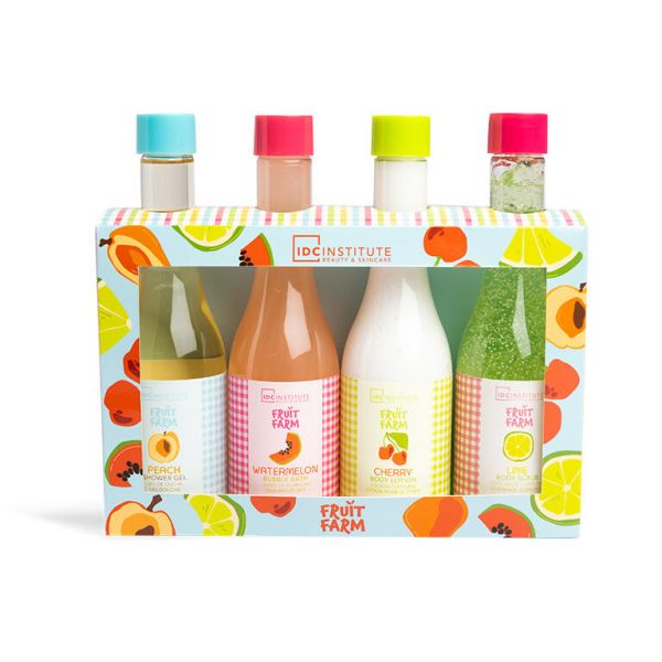 IDC Institute комплект за подарък Fruit Farm 4 бутилки