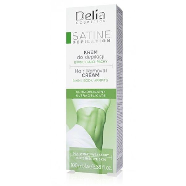 Delia депилатоар крем ULTRA DELICATE зелен 100мл