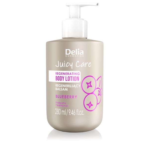 Delia  регенериращ лосион за тяло Juicy Blueberry 280мл.