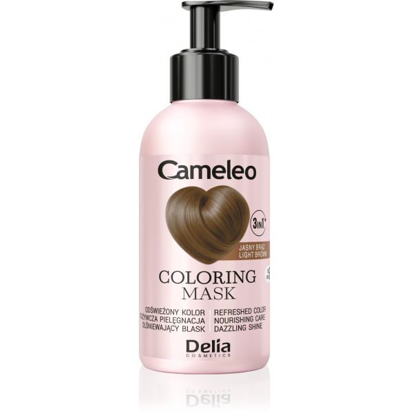 Cameleo 3-в-1 оцветяваща маска за коса Light Brown 120ml