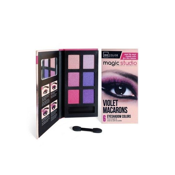 IDC палитра сенки за очи Violet Macarons 6 цвята