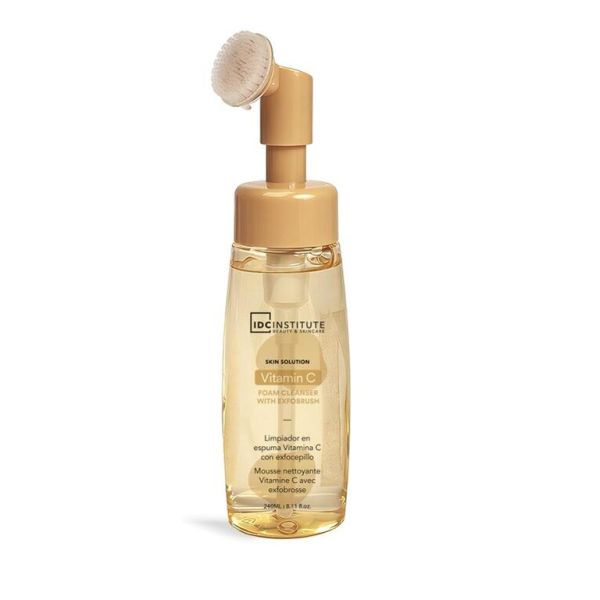 IDC Instittue Почистваща пяна за лице с ексфолираща четка  Витамин Ц 240мл