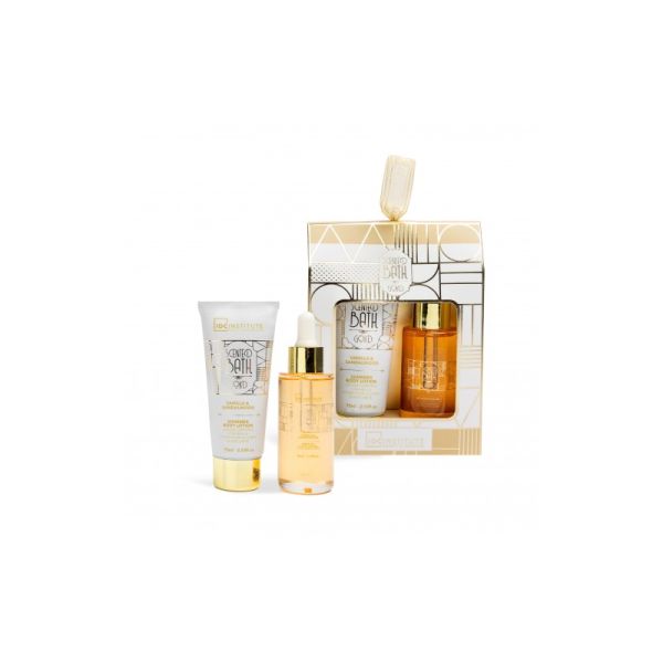 IDC подаръчен комплект за тяло Scented Bath Gold 2 части