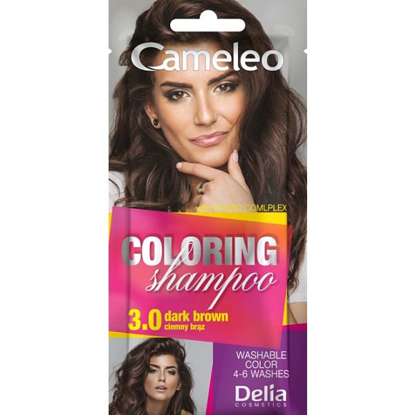 Cameleo Оцветяващ шампоан саше 3.0 тъмно кафяво 40мл.