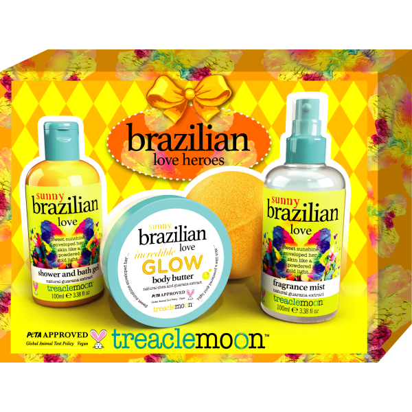 Treaclemoon  подаръчен комплект за тяло 4 части  Brazilian Love Heroes