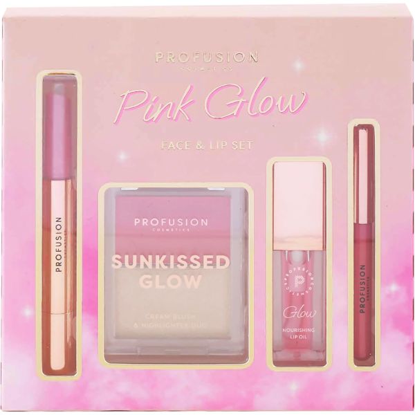 Profusion подаръчен комплект за грим Pink Glow