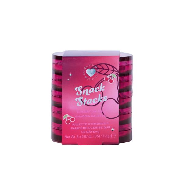 I Heart Revolution палитра сенки за очи Snack Stacks Cherry on Top 5 цвята