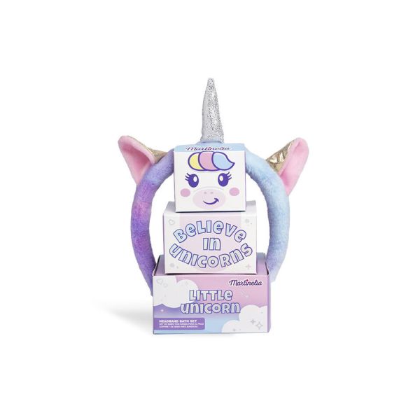 Martinelia детски комплект за баня с диадема за коса Little Unicorn
