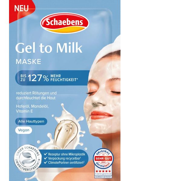 Schaebens  трансформираща гел маска за лице  2х5ml