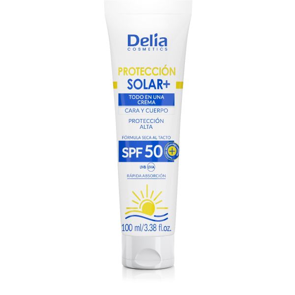Delia слънцезащитен крем за лице SOLAR SPF50 100мл