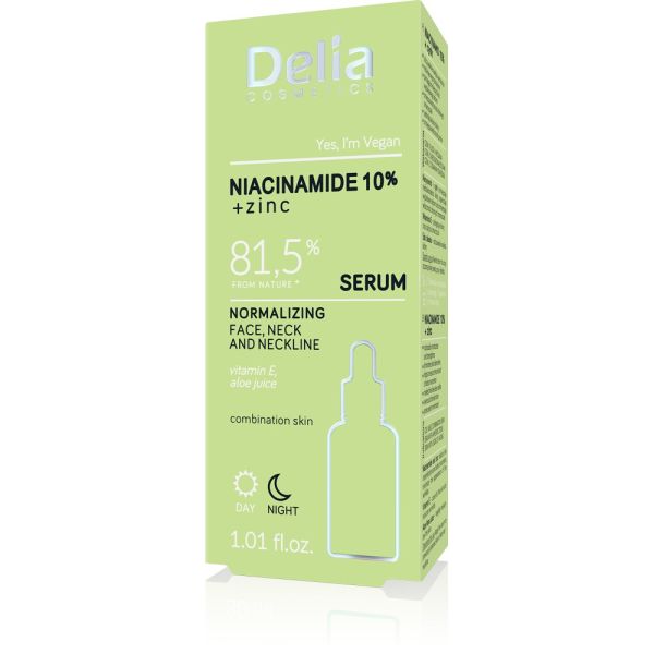 Delia серум за лице и шия с 10% ниацинамид 30мл
