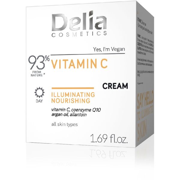 Delia озаряващ натурален дневен крем за лице Vitamin C 50мл