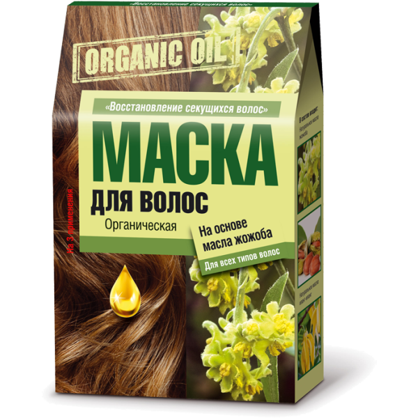 Fito cosmetic органична маска за коса с жожоба 3х30мл Organic Oil