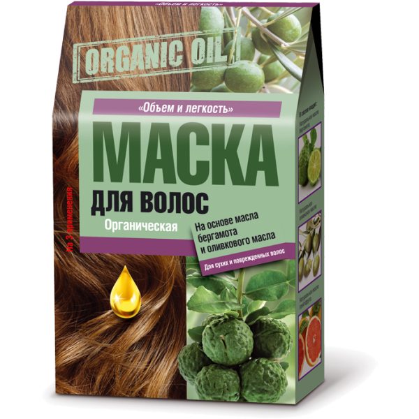 Fito cosmetic органична маска за коса с бергамот 3х30мл Organic Oil