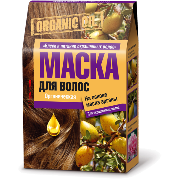 Fito cosmetic органична маска за коса с арганово масло 3х30мл Organic Oil