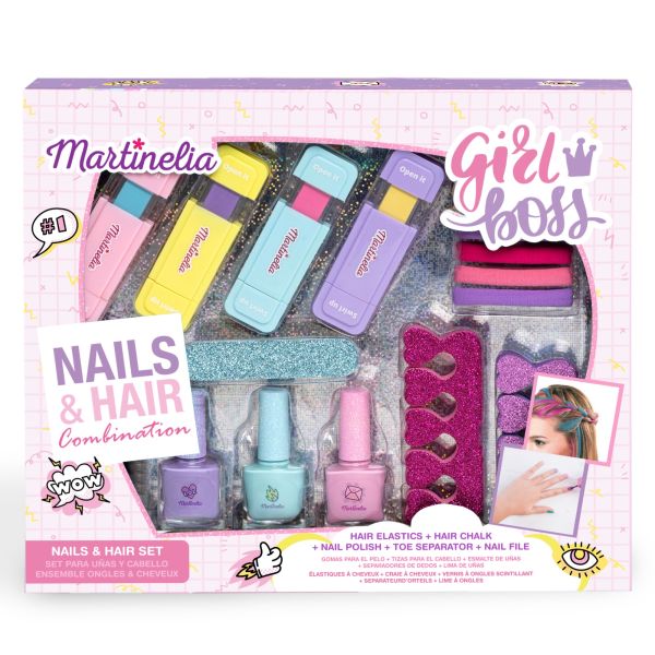 Martinelia детски подаръчен комплект за коса и нокти Girl Boss