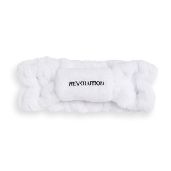 Revolution Skincare лента за коса с бяла панделка