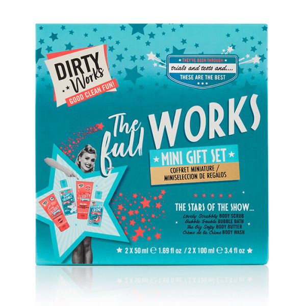Dirty Works подаръчен комплект за баня 4 части The Full Works