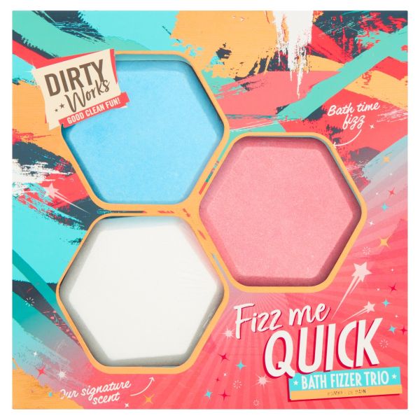 Dirty Works подаръчен комплект физъри Fizz Me Quick 3 броя