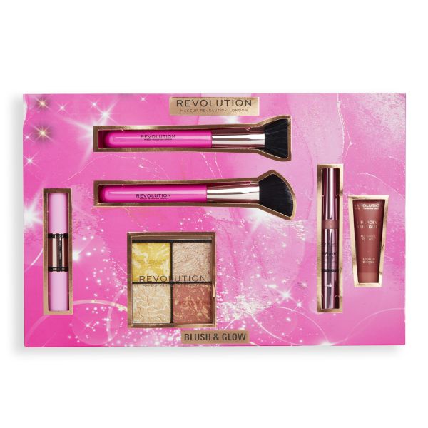 Makeup Revolution подаръчен грим комплект за жени Blush & Glow