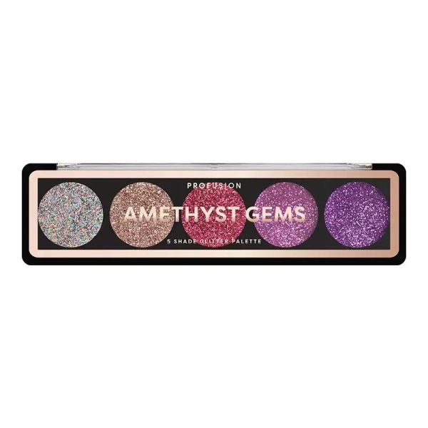 Profusion палитра брокат за очи AMETHYST GEMS 5 цвята