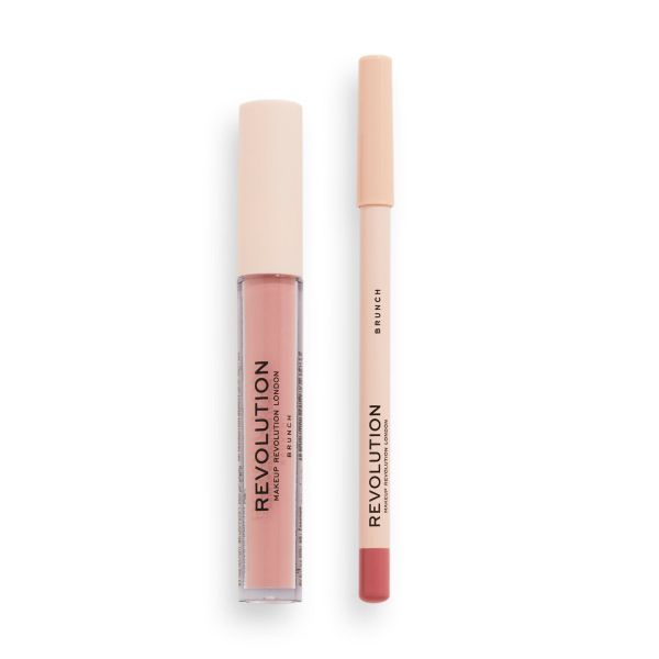 Makeup Revolution комплект червило и молив за устни | различни цветове