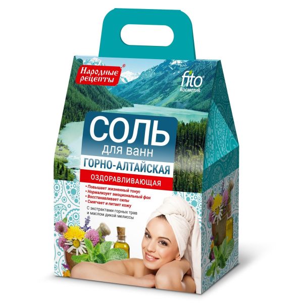 Fito cosmetic соли за вана от Алтай заздравяващи 500гр. Народни Рецепти