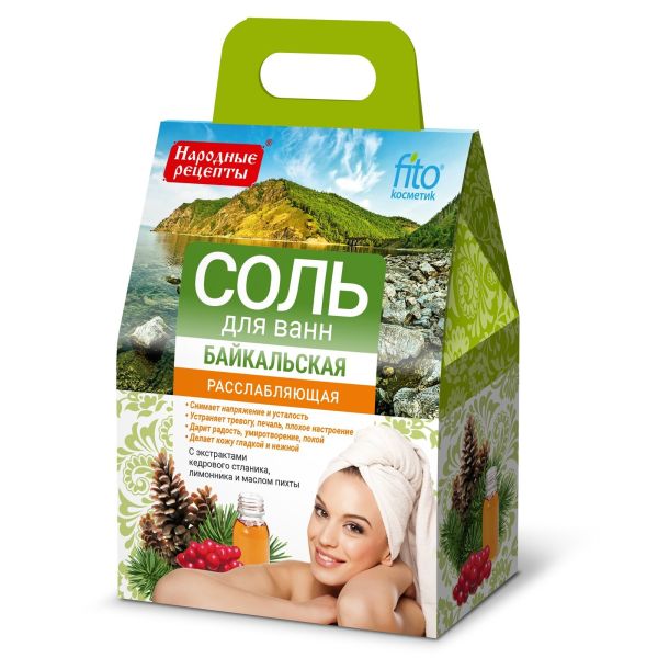 Fito cosmetic соли за вана от Байкал за релаксиране 500гр. Народни Рецепти