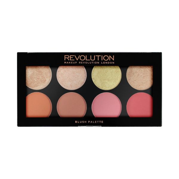 Makeup Revolution палитра руж и хайлайтър Blush Goddess 8 цвята