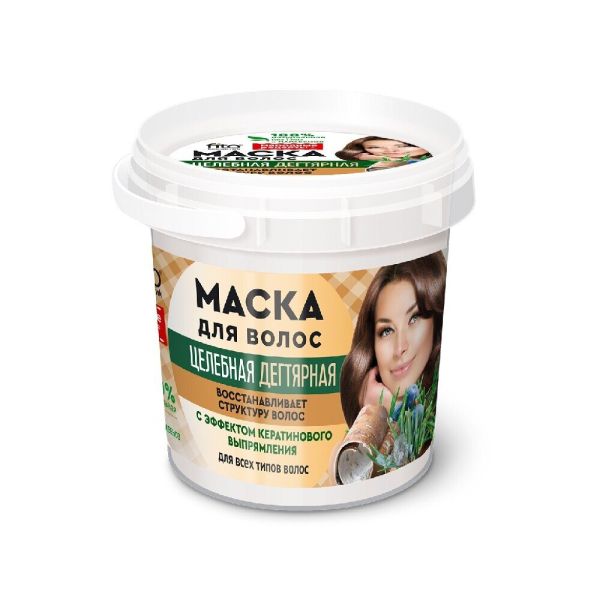 Fito Cosmetic маска за коса с катран Народни Рецепти 155мл