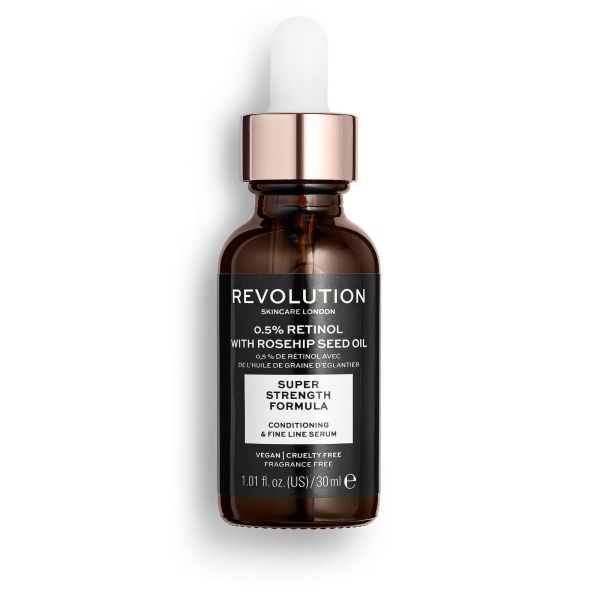 Revolution Skincare серум за лице 0.5% Retinol + Rosehip против стареене 30мл