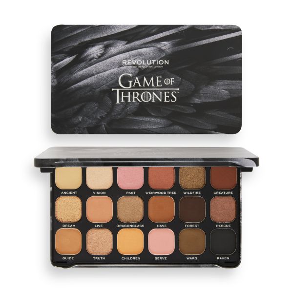 Makeup Revolution Game of Thrones сенки палитра 18 цвята Flawless 3 Eyed Raven