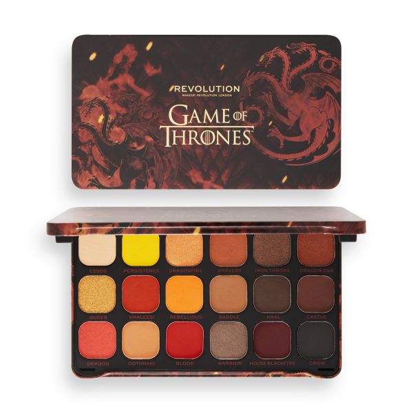 Makeup Revolution Game of Thrones сенки палитра 18 цвята Flawless Mother of Dragons