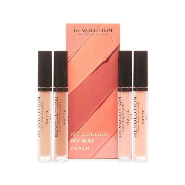 Makeup Revolution комплект червила My Colour My Way Peach 4 броя