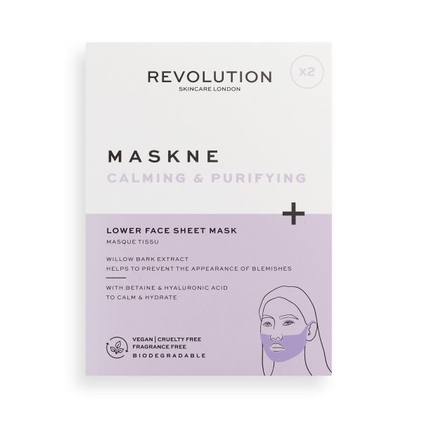 Revolution Skincare шийт маски за долната част на лицето Calming & Purifying 2 броя