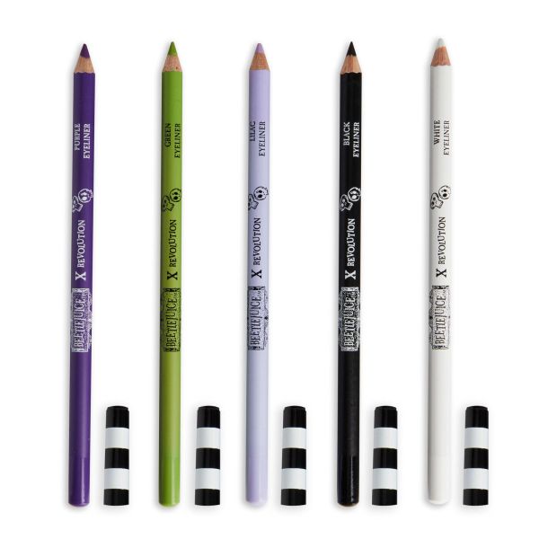 Makeup Revolution x Beetlejuice комплект моливи за очи 5 броя