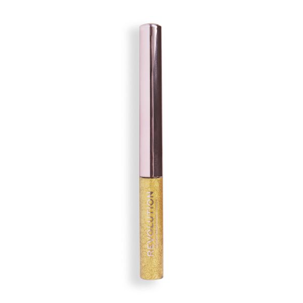 Makeup Revolution цветна течна очна линия хром Ultimate Lights Gold Gleam
