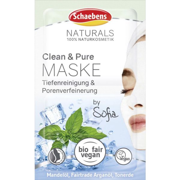 Schaebens маска за лице с арганово масло Clean & Pure 2x5мл.