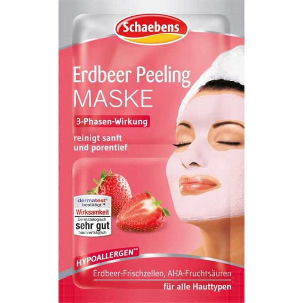 Schaebens маска скраб за лице с ягода 2х6мл.