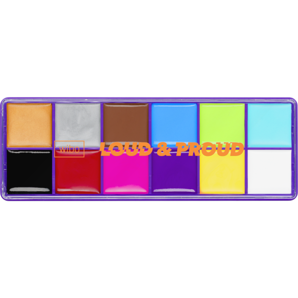 Wibo палитра боички за лице и тяло Loud&Proud 12 цвята