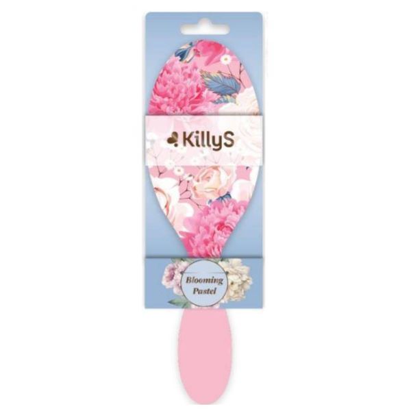 KillyS флорална четка за коса Blooming Pastel 22см.
