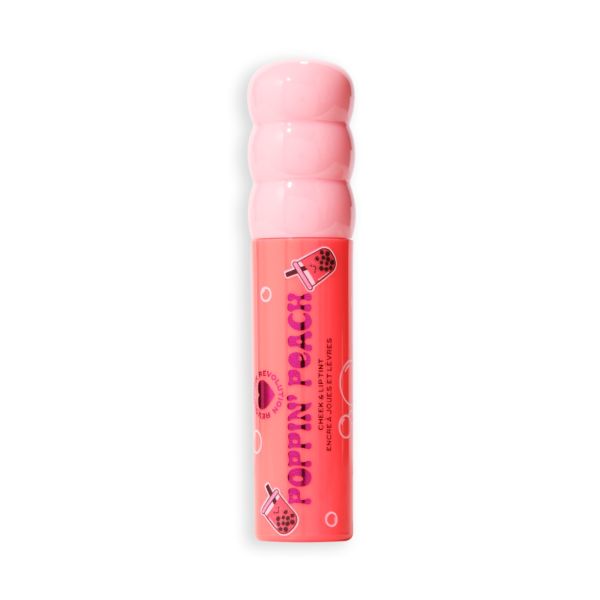 I Heart Revolution  боя за устни и скули Bubble Tea Milky Blush + Lip Tint Poppin' Peach