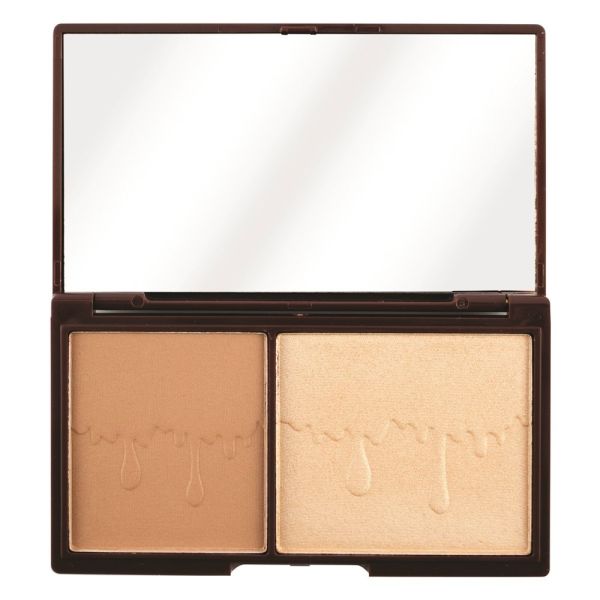  I Heart Revolution палитра бронзант и хайлайтър Chocolate Bronze and Glow 2 цвята