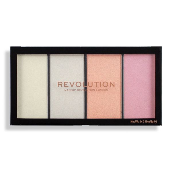 Makeup Revolution палитра хайлайтър Reloaded Lustre Lights Cool 4 цвята