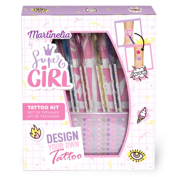 Martinelia детски комплект за татуси Super Girl